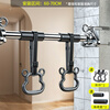 Self-tourist punched horizontal bar pull-up rack boom indoor home wall fixed wall home aisle fitness equipment stainless steel 60-70cm expansion screw punched fixation + children's hanging ring