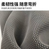 Cast solid PVC hollow anti-slip mat thickened kitchen bathroom anti-slip wear-resistant floor mat gray 0.9*1 meter 3.5mm