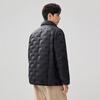 Snow Flying (SNOWFLYING) Lightweight Down Jacket Short 25 Autumn and Winter Stand Collar Casual Versatile Warm 90 Duck Down Jacket Men's Black XL