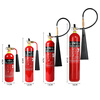 Honghu carbon dioxide fire extinguisher 3kg national fire certification machine room precision instrument equipment co2 gas fire extinguisher