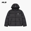 MLB Official Fashionable and Versatile Atmosphere Hooded Goose Down Down Jacket for Men and Women Couples 25 Autumn and Winter New DJB40 New York Yankees/Black M (It is recommended to take one size smaller)