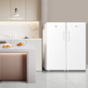 Haier Mailang series + Xiaohonghua series 152/180/210/242/290/335L single temperature vertical household freezer air-cooled electronic temperature control cryogenic quick freezing level 1 energy efficiency 242L Xiaohonghua series ice white | can be changed to double doors