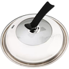 Yusenyi pot lid household cap transparent tempered glass heat-resistant steamer wok lid universal stainless steel round soup pot lid A type 32 lid suitable for 3031.5 cm