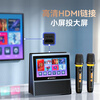 SANSUI W200 karaoke speaker karaoke home KTV singing all-in-one microphone bluetooth audio touch screen smart karaoke machine dynamic lyrics color screen gift black