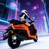 Breaking machine core 150 new product debut fuel scooter ABS smart new fuel-saving commuting orange