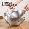 Extra thick stainless steel pot commercial small hot pot seafood griddle commercial hotel bar cauldron pot extra thick extra thick golden ear pot 28cm