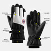 Jie Yintong Touch Screen Gloves for Men Winter Cycling Electric Vehicle Windproof and Coldproof Plus Velvet Thickened Warm Cotton Ski Gloves for Women 3D Curved Finger Men and Women Style Dark Black Velvet Thickening + Windproof and Waterproof + Cycling