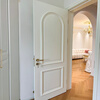 French solid wood paint door soundproof bedroom door custom whole house set villa wooden door walnut model A