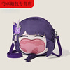 Ye Yuyuan God of Thunder Big Mouth Pain Bag Peripheral Thunder General Pain Bag Plush Backpack Messenger Bag A Purple