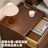Jiayi solid wood bedside table bedroom bedside table high-end simple small apartment storage cabinet storage rack 2025 new style