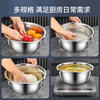 Shuwilling German Seiko Quality 304 Stainless Steel Basin Wash Basin Home Kitchen Drain Basket Bowl Male and Noodle Beating Egg Drain 304 20 Drainage Basin + 20 Solid Basin