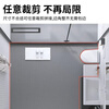 Cast solid PVC hollow anti-slip mat thickened kitchen bathroom anti-slip wear-resistant floor mat gray 0.9*1 meter 3.5mm