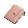 Viney first-layer cowhide women's wallet short folding zipper coin purse multi-card slot multi-functional wallet card holder document bag