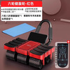 He Jiagong's new abdominal wheel, automatic rebound, four-wheel home slimming belly roll, abdominal muscle artifact, sports and fitness equipment, three-piece scale set, Bodo red + scale pad + kneeling pad