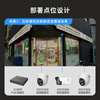 Hikvision surveillance camera solution security surveillance package equipment POE/WIFI complete supermarket convenience store store commercial indoor and outdoor high-definition night vision video and voice broadcast management of convenience stores along the street (Package 3)