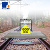 Wen Yijiaruiju customized aluminum alloy railway track brake trolley 1435 gauge insulated wheel hand push 600kg load 600kg load-rail trolley