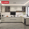 GOLDENHOME integrated cabinets, customized quartz stone countertops, kitchen cabinets, custom cabinets, open stove cabinets, customization prepayment, please contact customer service for details