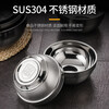 Real 304 thickened stainless steel platinum bowl double-layer insulated rice bowl 304 platinum bowl 14cm ten value packs