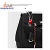 Kangaroo (KANGAROO) launches new Kelly single-shoulder nylon leather handbag for women, armpit lock buckle design commuting tote large capacity simple bag, black medium size (35) (without accessories)