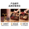Baijie dried fruit plate fruit plate living room imitation wood nut box snack box candy storage box Golden Deer four-grid fruit plate