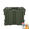KOWSI Rotational Molding Box Emergency Supplies Box Outdoor Waterproof Warfare Box Airdrop Box Transport Box Equipment Box Storage Box Tool Box Upgrade Upgrade Green (600*500*400)MM