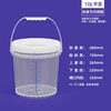 Metasequoia 10L transparent thickened plastic bucket with scale line, food grade sealed scale bucket, round bucket, sauerkraut bucket, sauce bucket with lid, large bucket, empty bucket