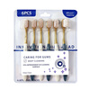 Jepoo toothbrush soft bristles adult home decoration household ultra-fine ultra-soft toothbrush (wide head soft bristles) 6 pieces in a row