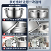Shuwilling German Seiko Quality 304 Stainless Steel Basin Wash Basin Home Kitchen Drain Basket Bowl Male and Noodle Beating Egg Drain 304 20 Drainage Basin + 20 Solid Basin