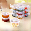 Food sample retention box for canteens with lid, hotel restaurant kitchen, kindergarten sample dish sample retention box, 50 pieces, single box 400ml (send label)