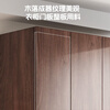 Yuanshengchen black walnut solid wood wardrobe household modern oversized storage cabinet simple double-door wardrobe one door to top four-door wardrobe