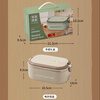 Xiaomi White Electric Heated Lunch Box Constant Temperature 304 Portable Office Workers Dormitory Student Lunch Box No Water Filling Heated Insulated Lunch Box Milk Coffee Color 304 Constant Temperature Lunch Box 1.2L