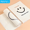 NVV Tote Bag Plastic Packing Bag Cake Snack Gift Bag Takeaway Baked Dessert Packaging Bag with Translucent Hand Gift Bag Thickened Medium Size 50 Pack ST-253514