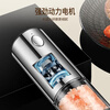 AILUKI Japanese electric pepper grinder household kitchen artifact seasoning black peppercorns sea salt spices cumin pepper bottle rechargeable steel color electric grinder