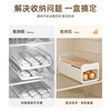 Home KATEI STORY Japanese refrigerator egg storage box drawer-type egg box refrigerator food-grade crisper rolling egg storage device ivory white 2 pieces double layer can be timed to keep fresh