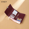 Viney cowhide women's wallet large capacity short clutch bag student multi-card slot coin purse foreign style light luxury wallet wallet