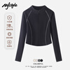 MJ STYLE thin velvet half turtleneck long-sleeved bottoming shirt for women 2026 winter new 7A antibacterial slim slim comfortable warm top