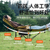Waterman recliner, outdoor folding chair, sitting and lying dual-purpose camping lunch break companion folding bed with headrest, adjustable beach chair