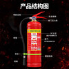 Tangan dry powder fire extinguisher 25 years new national standard vehicle-mounted household commercial portable national fire protection 3C certification 4KG