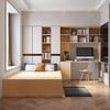 The shopkeeper in the whole house customized tatami bedroom wardrobe integrated Japanese platform bed children's room tatami bed cabinet Yuan/1, photographed