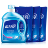 Blue Moon Laundry Detergent 12kg Set Brightening and Brightening Lavender 3kg Bottle + 1kg Bag*3 Fragrance Jingdong Gold Award