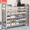 Bo Naling shoe rack doorway multi-layer simple shoe cabinet living room dormitory rental room storage rack five-layer stainless steel shoe rack 100CM