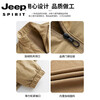 JEEP SPIRIT cotton coat for men autumn and winter 2025 new velvet thickened middle-aged dad men's warm jacket cotton coat khaki velvet 3XL