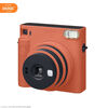 FUJIFILMinstax Polaroid SQUARE SQ1 one-time imaging camera square retro camera ocher orange package three