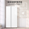 Leader Haier Refrigerator produces 618L double-door household refrigerator with ultra-large capacity and first-class energy efficiency BCD-618WGLSSEDW9 trade-in subsidy