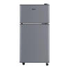 Oaks small refrigerator household small mini refrigeration and freezing dual-use rental room dormitory energy-saving dormitory office refrigerator purification and deodorization 146 gray high-efficiency fresh-keeping copper tube quick cooling 30L