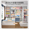 Yusenyi Tatami Wardrobe and Bed Cabinet Integrated Combination Clothes Cabinet Desk Wardrobe Small Apartment Multifunctional Hollow Children's Bed Solid Wood Tatami + Standing Cabinet + Desk + Mattress 1.2m*2m