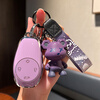 Suitable for Leapmoon t03 key cover 2021 model c11 leading s01 car remote control key bag protective shell buckle for women Leapmoon A model-smart 4 buttons single shell purple