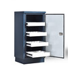 Yueyue Shang Anti-magnetic cabinet 4-drawer mechanical lock disk fire-proof and moisture-proof anti-magnetic safe anti-magnetic information safety cabinet 525*480*1100MM YYS-FCG-018