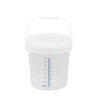 Metasequoia 10L transparent thickened plastic bucket with scale line, food grade sealed scale bucket, round bucket, sauerkraut bucket, sauce bucket with lid, large bucket, empty bucket