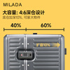 Mirada Large Capacity Suitcase Women's Aluminum Frame Trolley Suitcase Men's 28-inch Rock Gray 102 Liter Password Deep Storage Strong